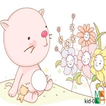 Tranh dán tường Hàn Quốc 3d cho bé cực đẹp tại Hà Nội Kid-029